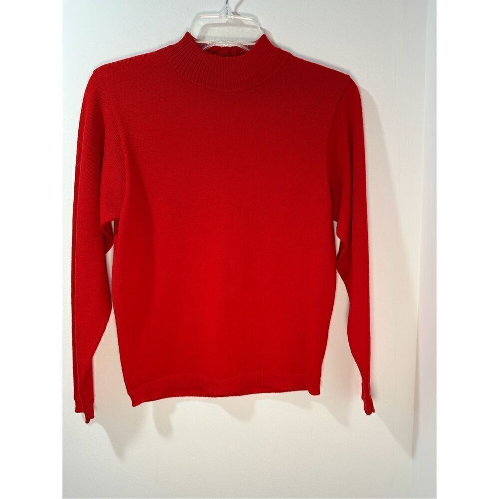 Pendleton Virgin Wool women’s red sweater size Small Petite #45-1739
